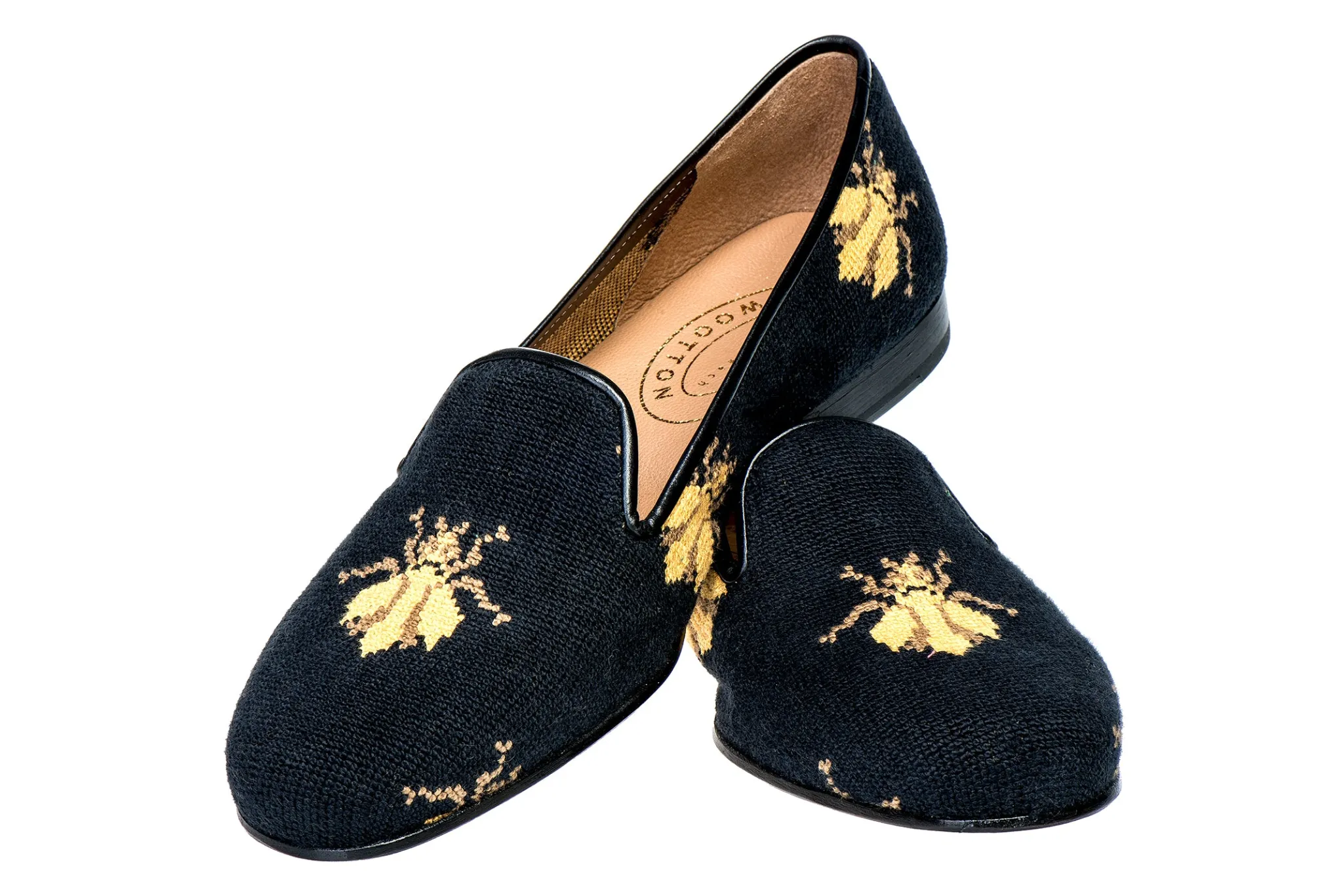 Bee Needlepoint Slipper (Men)<Stubbs & Wootton Clearance