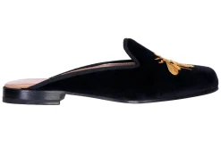 Bee Noir Velvet Mule (Women)<Stubbs & Wootton Online