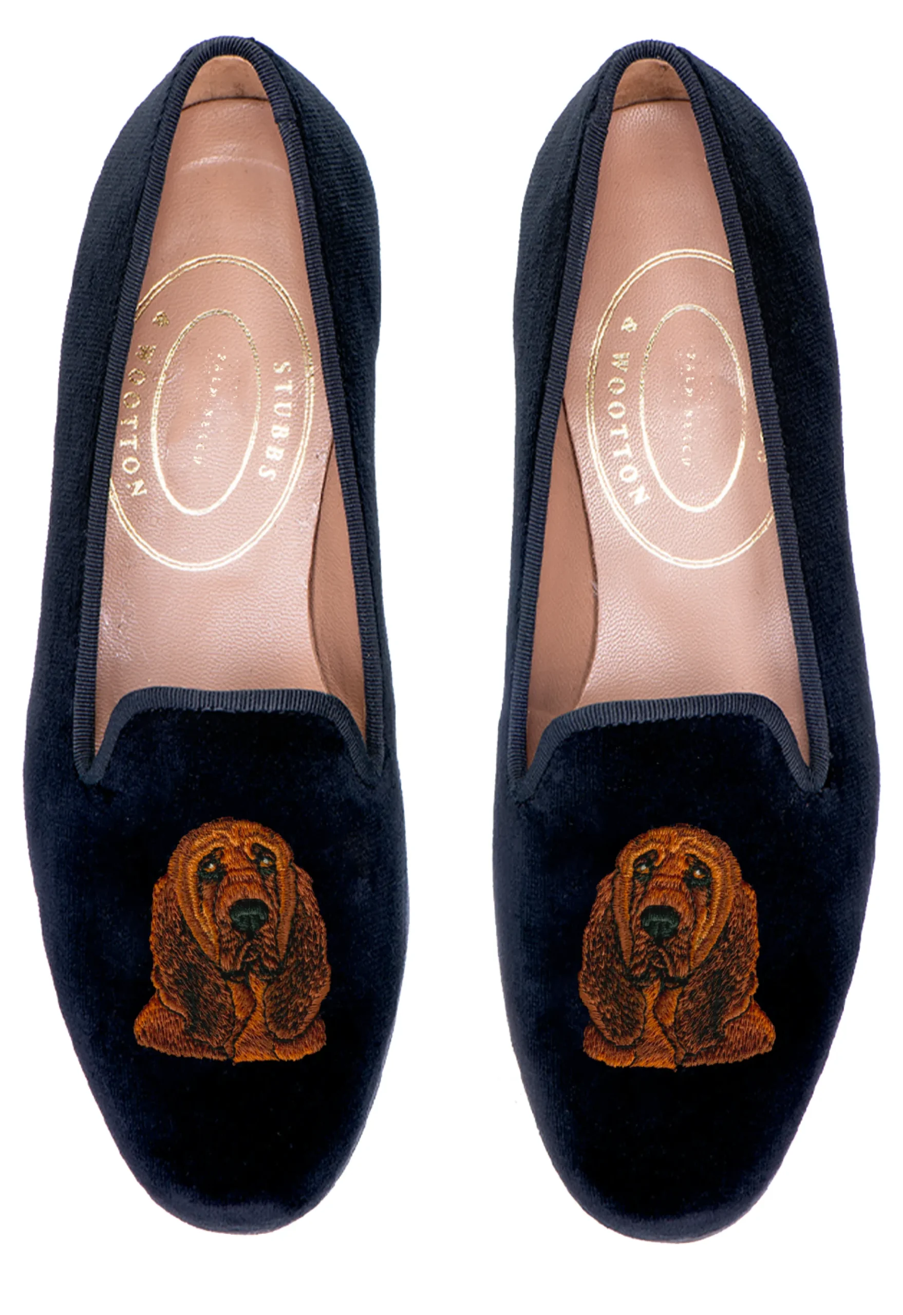 Bloodhound Velvet Slipper (Men)<Stubbs & Wootton New
