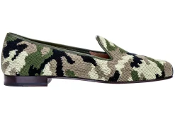 Camo Needlepoint Slipper (Men)<Stubbs & Wootton Online