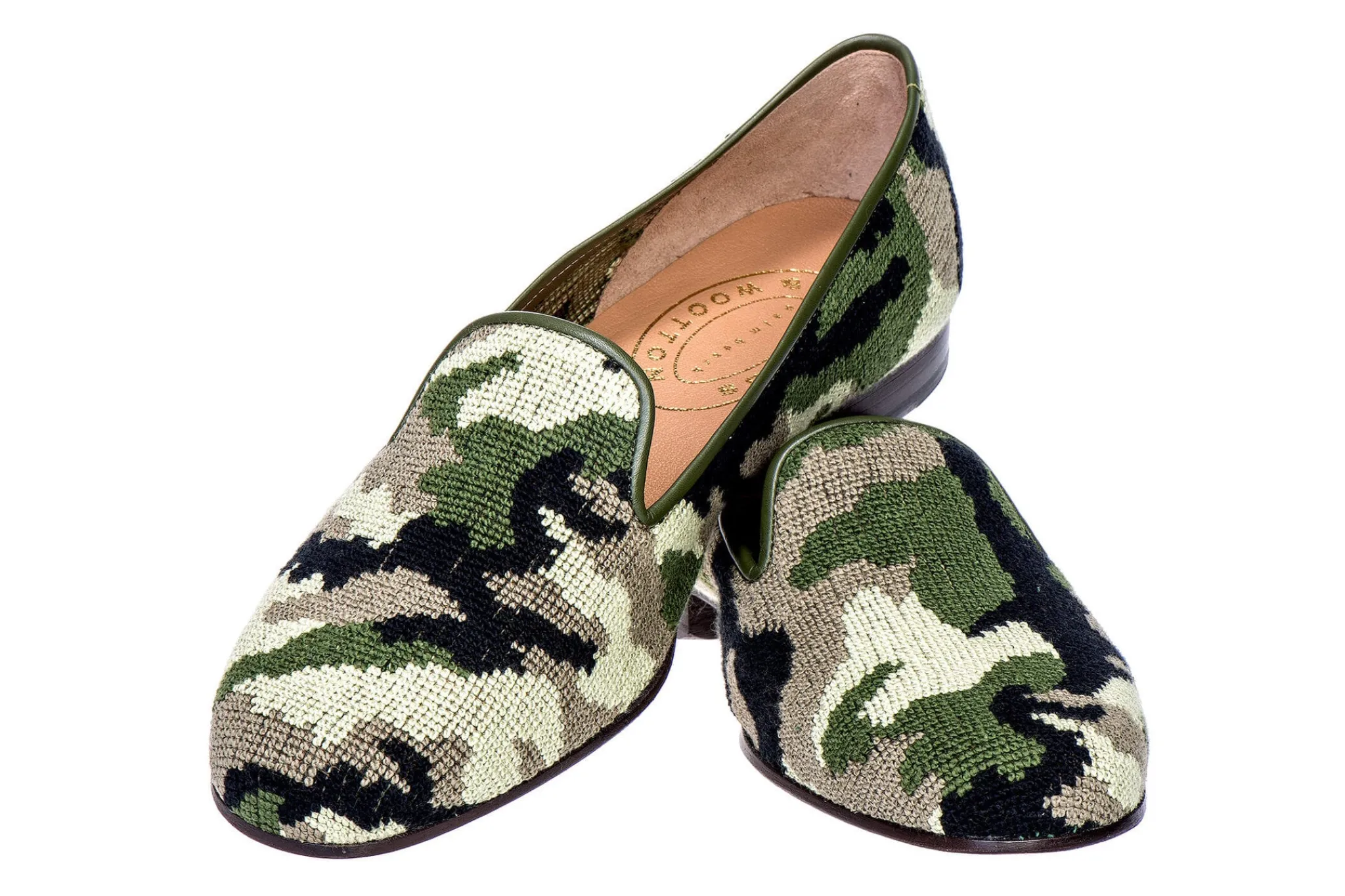 Camo Needlepoint Slipper (Men)<Stubbs & Wootton Online