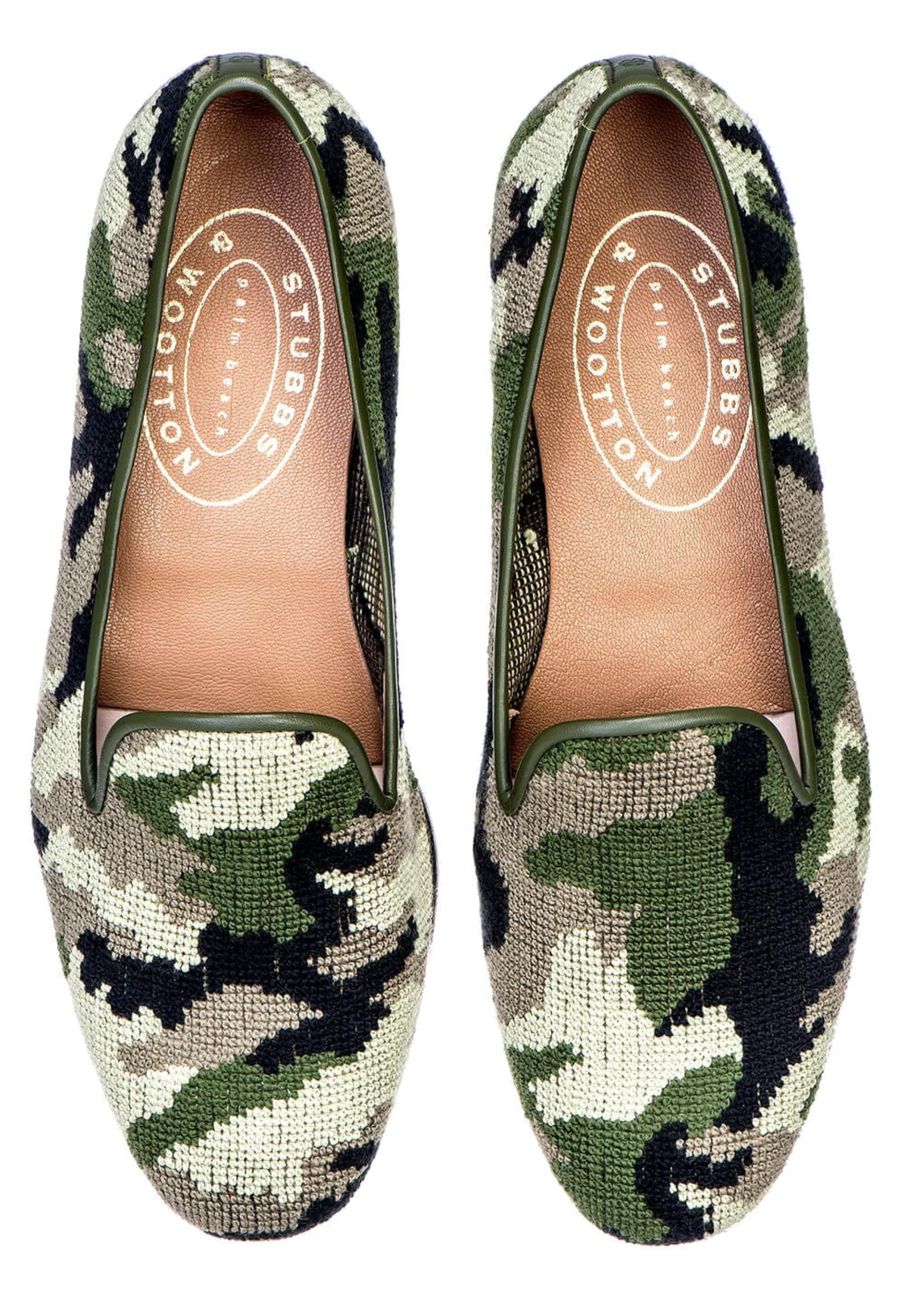 Camo Needlepoint Slipper (Women)<Stubbs & Wootton Best