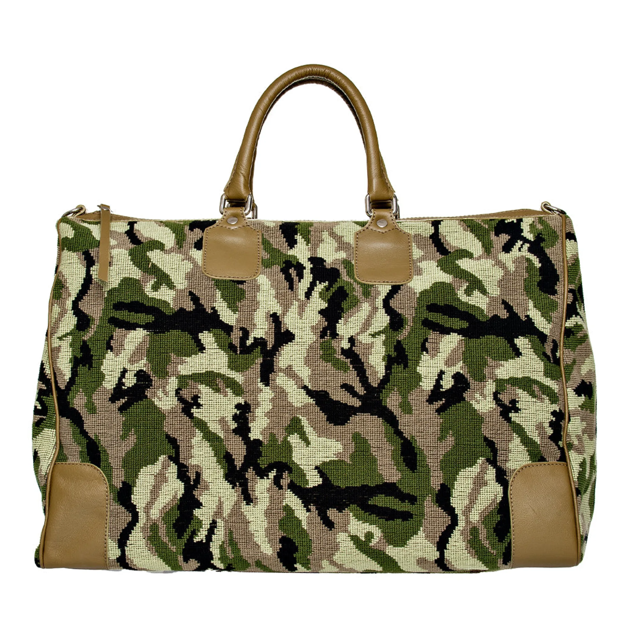 Camo Needlepoint Weekender<Stubbs & Wootton New