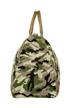 Camo Needlepoint Weekender<Stubbs & Wootton New