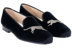 Cheetah Velvet Slipper (Women)<Stubbs & Wootton Clearance