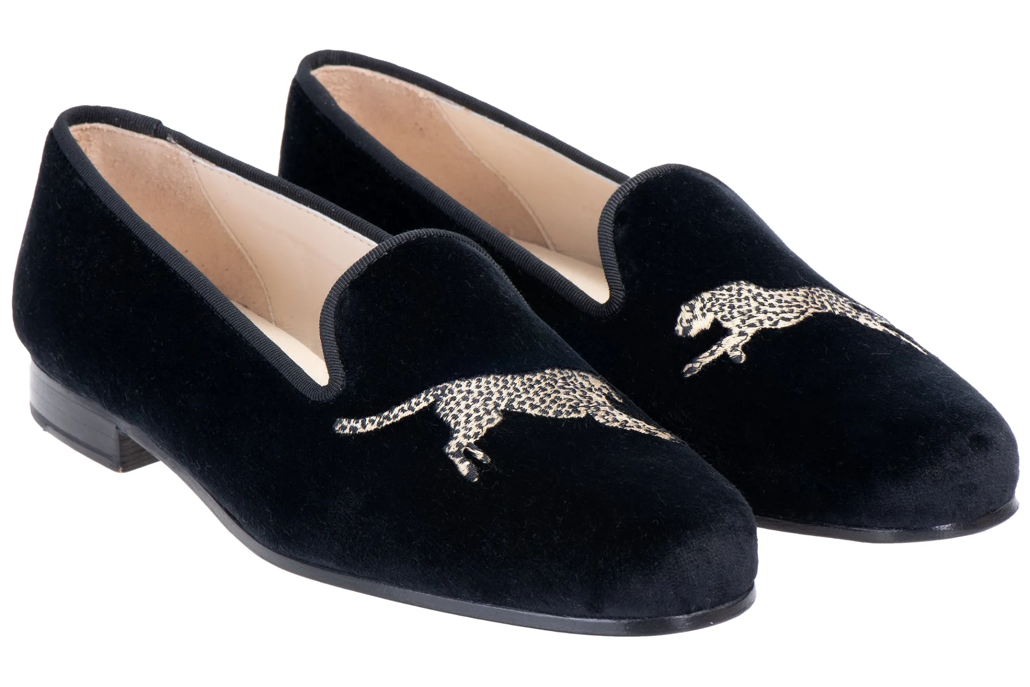Cheetah Velvet Slipper (Men)<Stubbs & Wootton Fashion