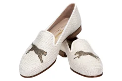 Cheetah Dune Linen Slipper (Women)<Stubbs & Wootton Sale