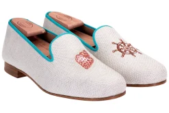 Conch Helm Linen Slipper (Women)<Stubbs & Wootton Clearance
