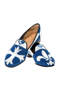 Crest Needlepoint Slipper (Men)<Stubbs & Wootton Hot