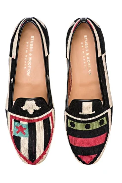 Crest Needlepoint Slipper (Women)<Stubbs & Wootton Sale