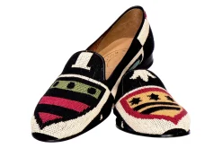 Crest Needlepoint Slipper (Narrow)<Stubbs & Wootton Discount