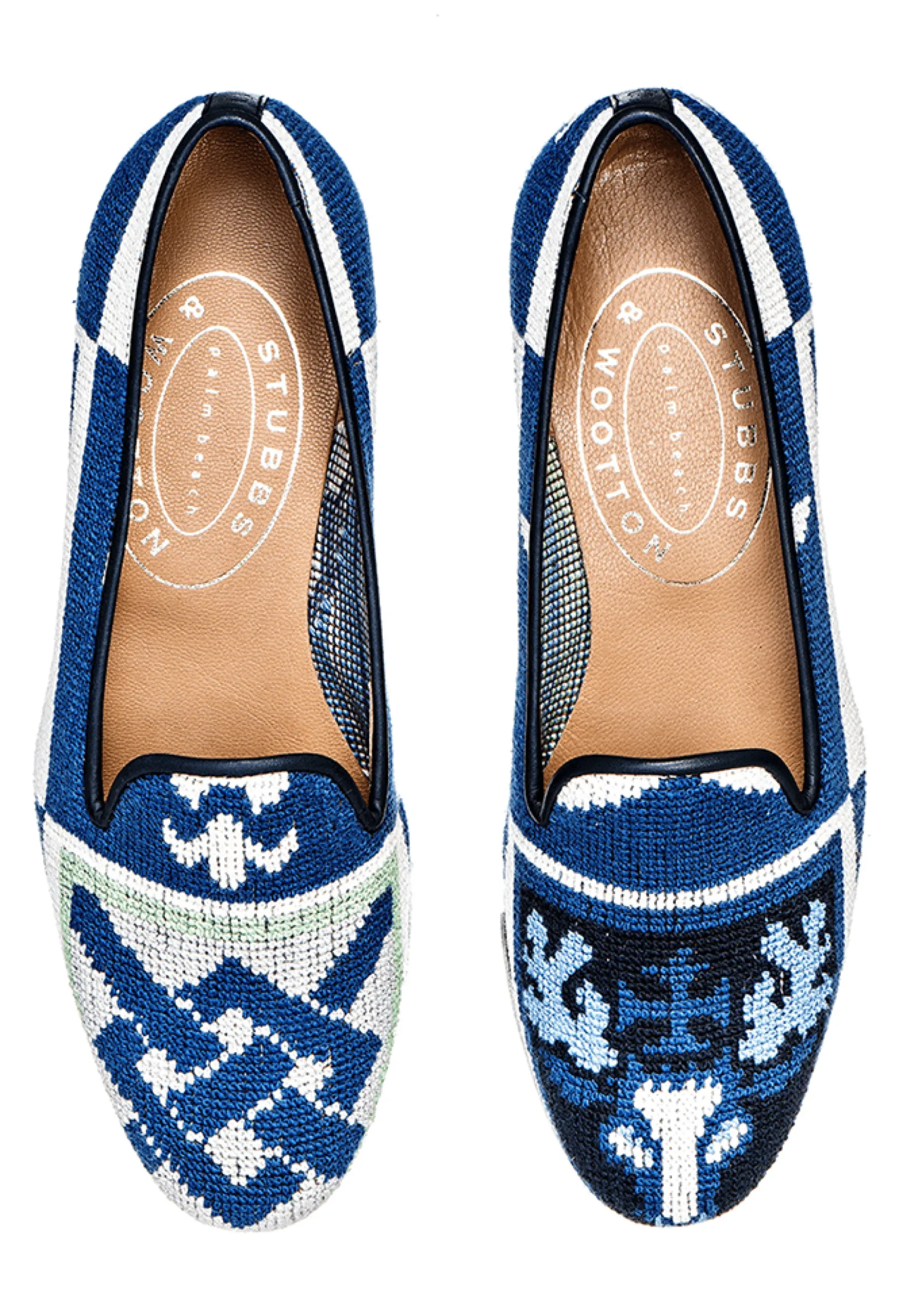 Crest Needlepoint Slipper (Men)<Stubbs & Wootton Online