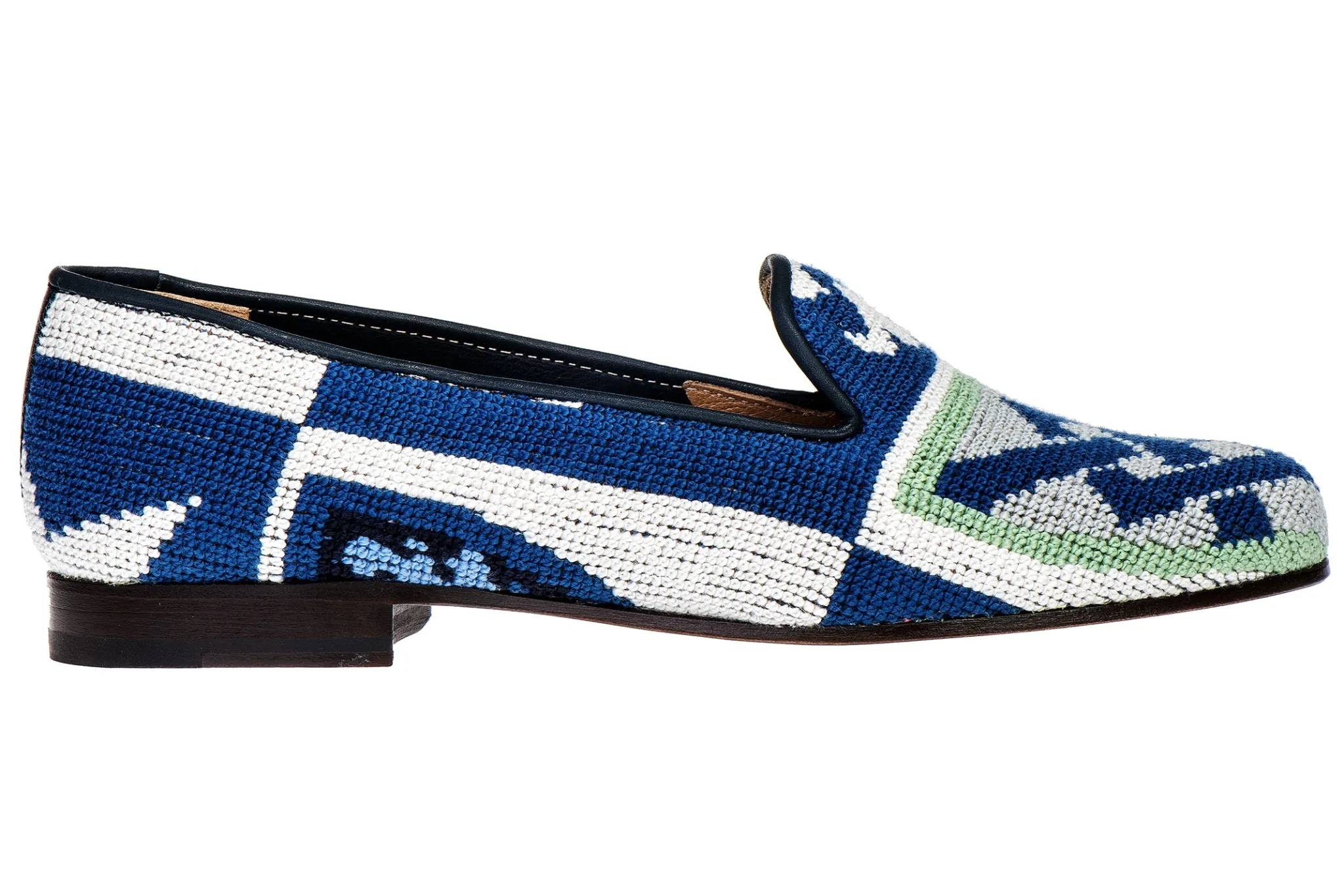 Crest Needlepoint Slipper (Men)<Stubbs & Wootton Online