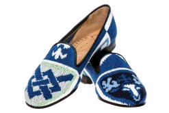 Crest Needlepoint Slipper (Men)<Stubbs & Wootton Online