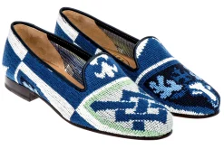 Crest Needlepoint Slipper (Men)<Stubbs & Wootton Online