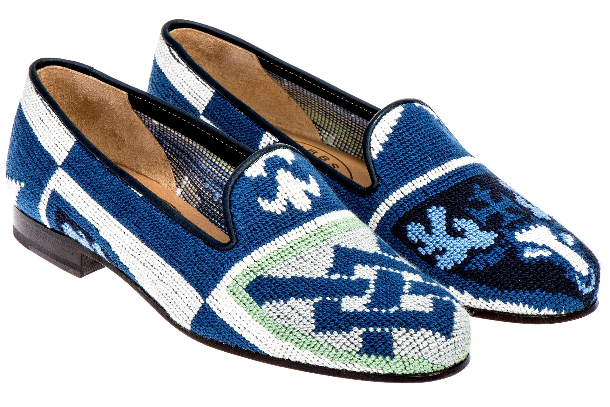 Crest Needlepoint Slipper (Men)<Stubbs & Wootton Online