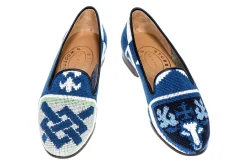 Crest Needlepoint Slipper (Men)<Stubbs & Wootton Online