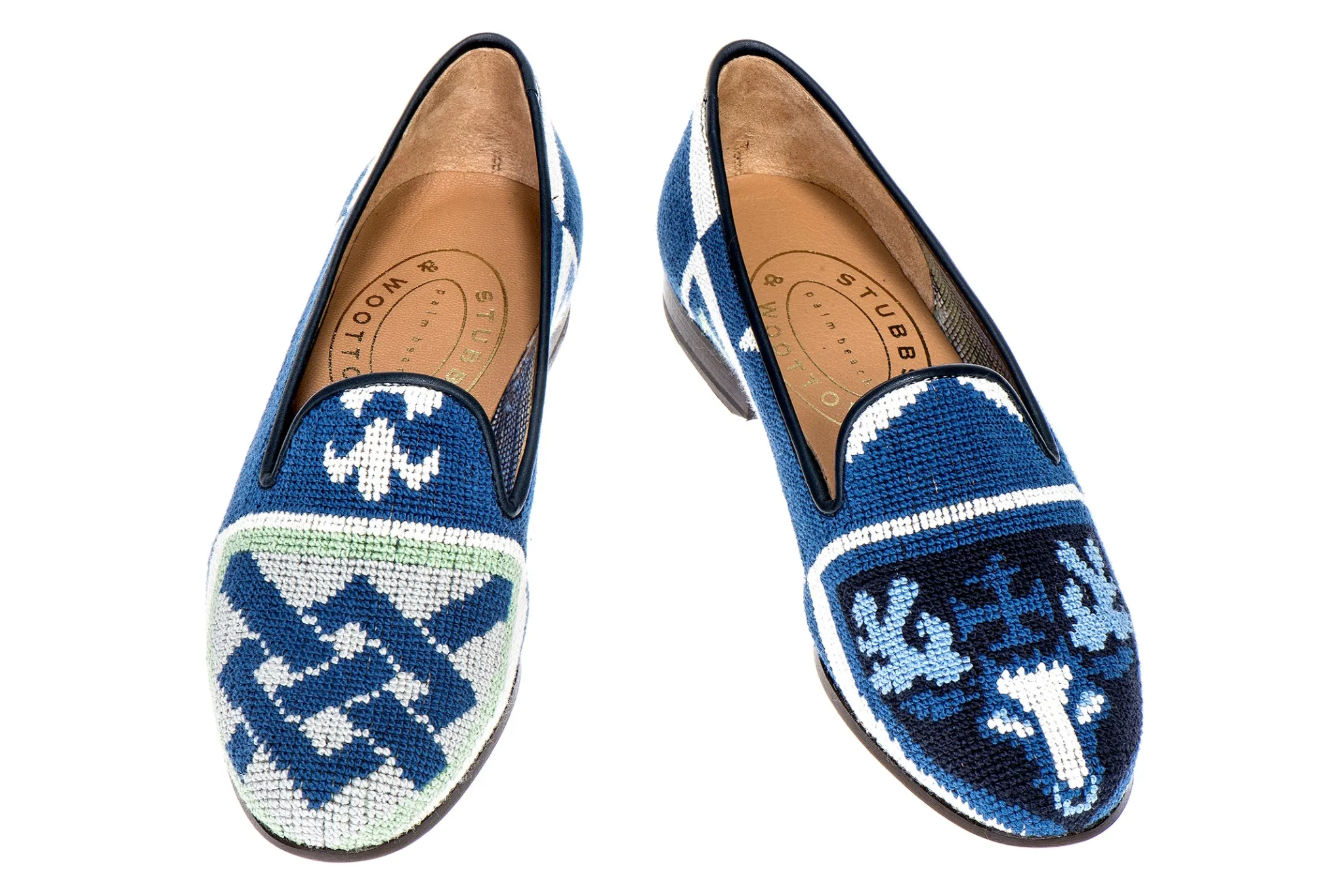 Crest Needlepoint Slipper (Men)<Stubbs & Wootton Online