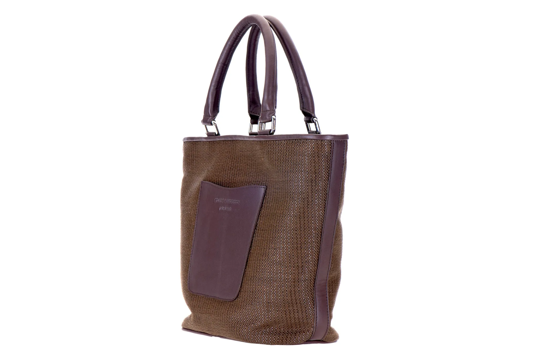 Espresso Raffia Midi Tote<Stubbs & Wootton Outlet
