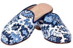 Heriz Needlepoint Mule (Women)<Stubbs & Wootton Clearance