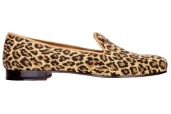 Jane Leopard Needlepoint Slipper (Women)<Stubbs & Wootton Online