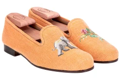 Jungle Ochre Linen Slipper (Women)<Stubbs & Wootton New
