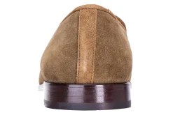 Khaki Suede Venetian (Men)<Stubbs & Wootton Clearance