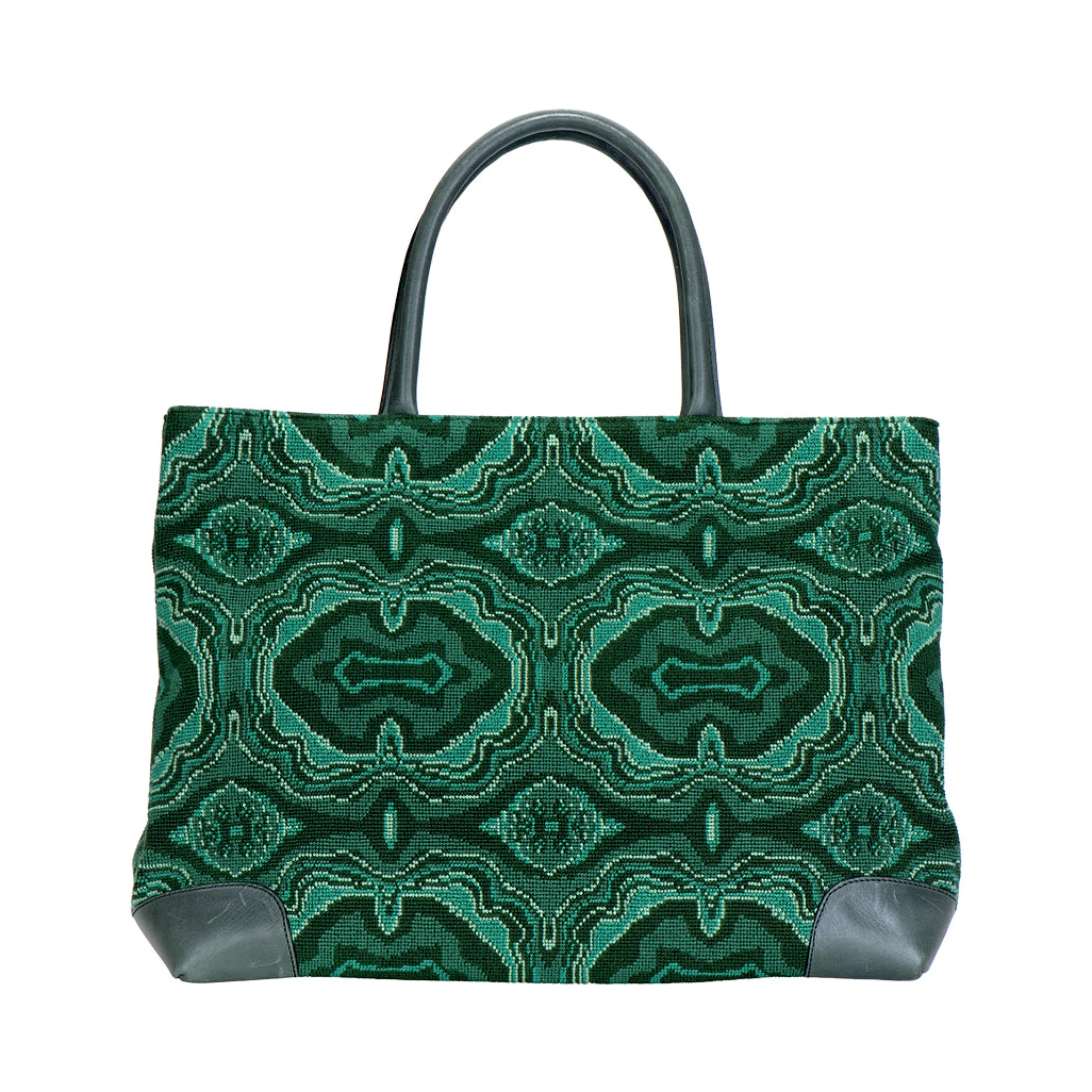 Malachite Needlepoint Tote<Stubbs & Wootton Sale