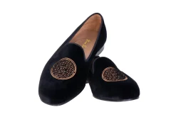 Metropolis Bronze Velvet Slipper (Men)<Stubbs & Wootton Sale