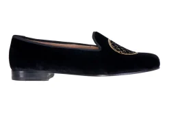 Metropolis Gold Velvet Slipper (Men)<Stubbs & Wootton Sale