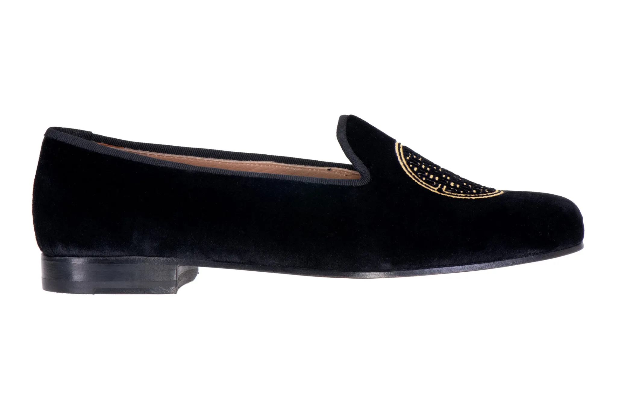 Metropolis Gold Velvet Slipper (Men)<Stubbs & Wootton Sale