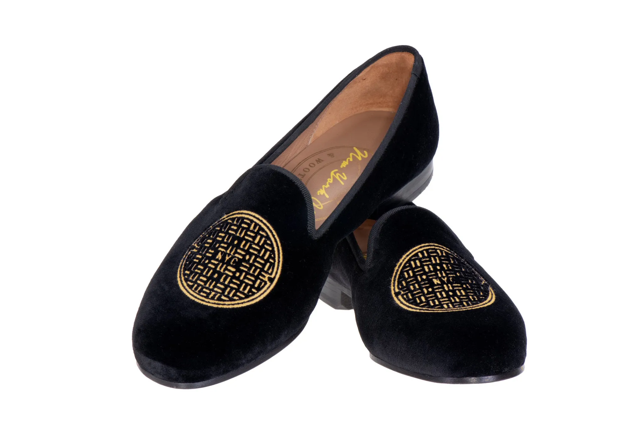 Metropolis Gold Velvet Slipper (Men)<Stubbs & Wootton Sale