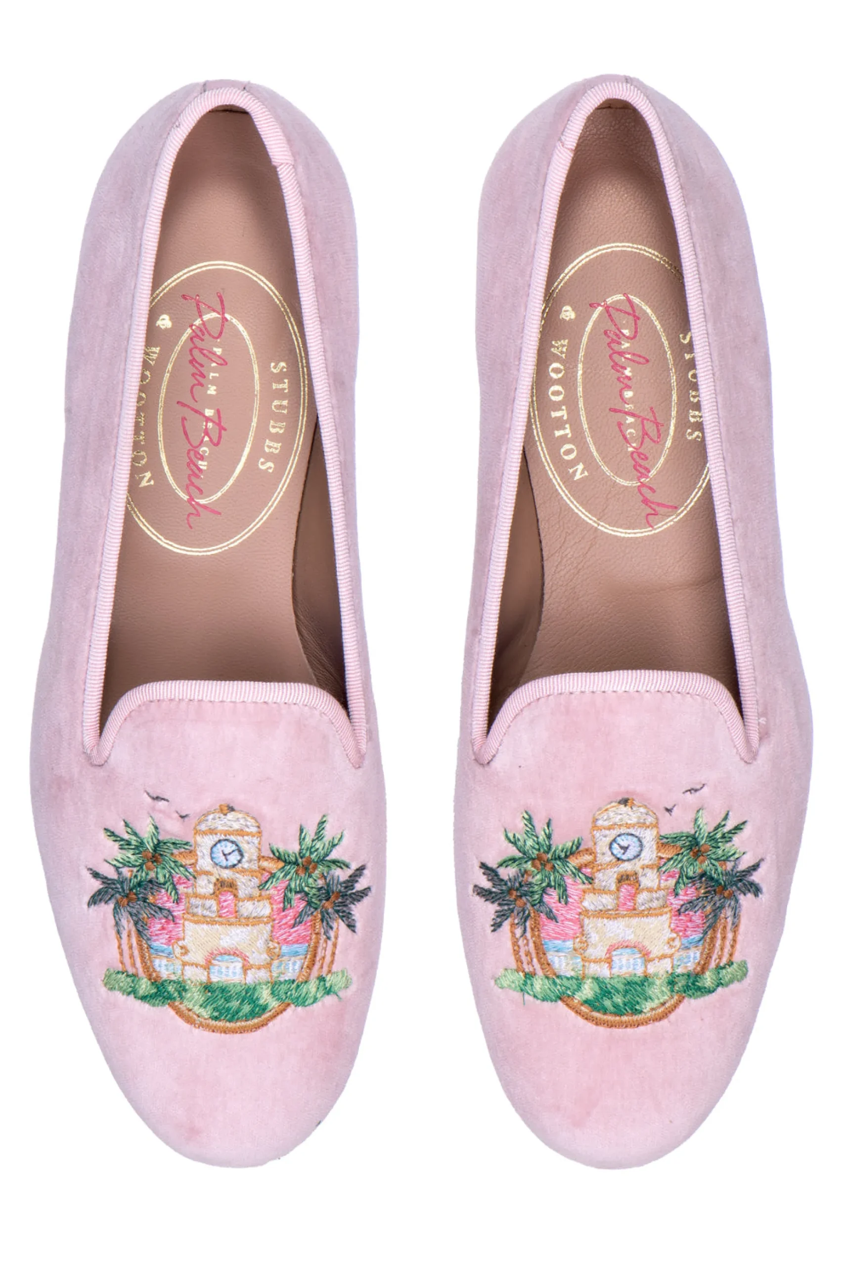 PB Clocktower Champagne Velvet Slipper (Women)<Stubbs & Wootton Sale