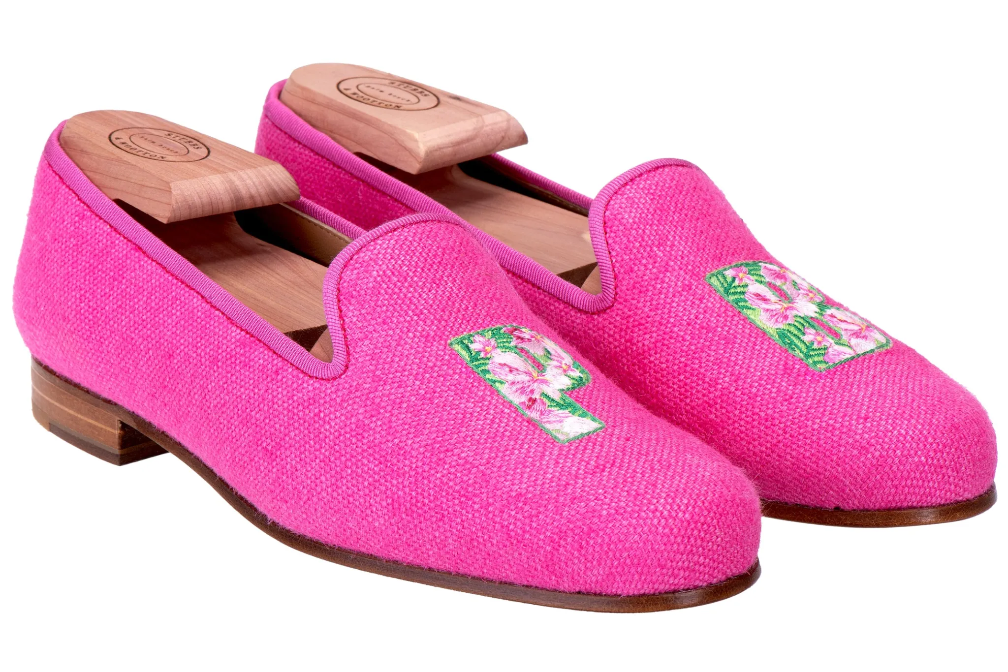 PB Fuchsia Linen Slipper (Women)<Stubbs & Wootton Sale