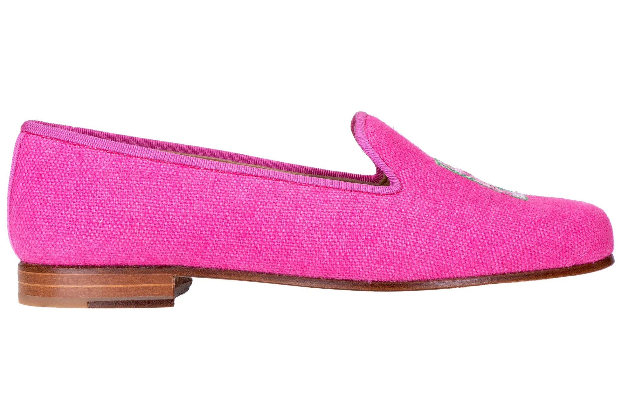 PB Fuchsia Linen Slipper (Women)<Stubbs & Wootton Sale