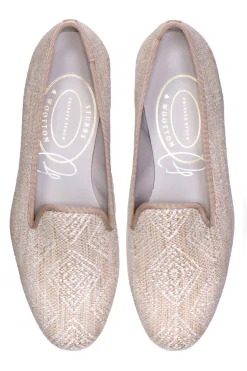 Perinne Beige Slipper (Women)<Stubbs & Wootton Clearance