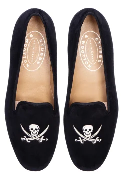 Skull Velvet Slipper (Men)<Stubbs & Wootton Discount