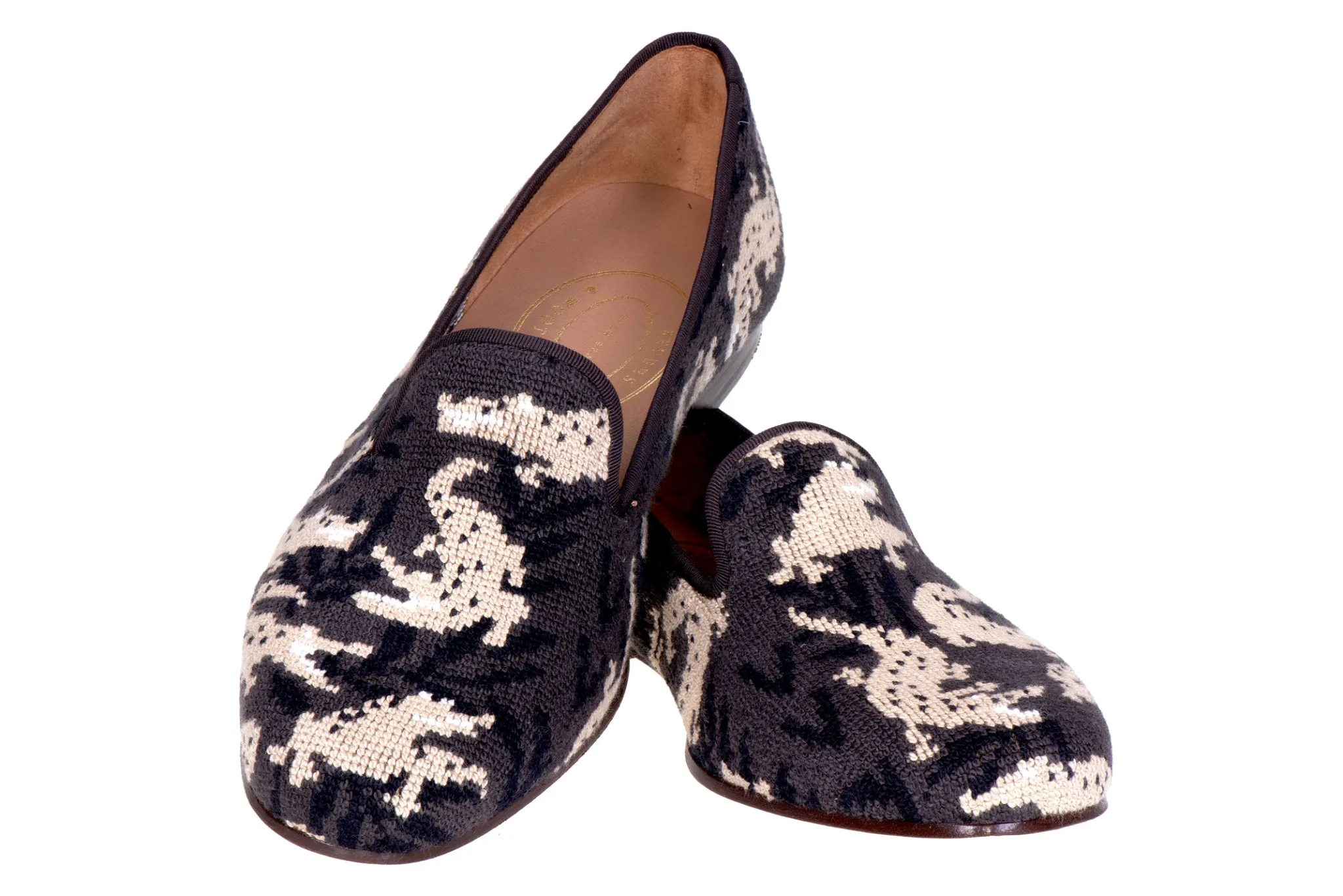 Wetlands Noir Needlepoint Slipper (Men)<Stubbs & Wootton Sale