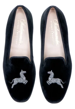 Zebra Velvet Slipper (Men)<Stubbs & Wootton Discount