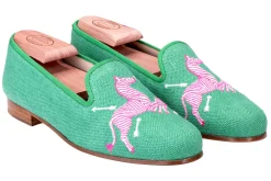 Zebras Kelly Linen Slipper (Men)<Stubbs & Wootton Sale