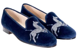 Zebras Velvet Slipper (Men)<Stubbs & Wootton Hot