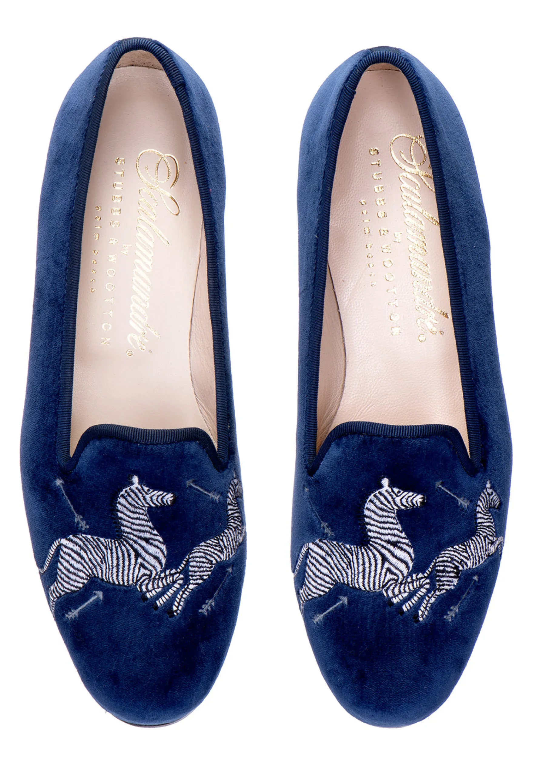Zebras Velvet Slipper (Women)<Stubbs & Wootton Outlet