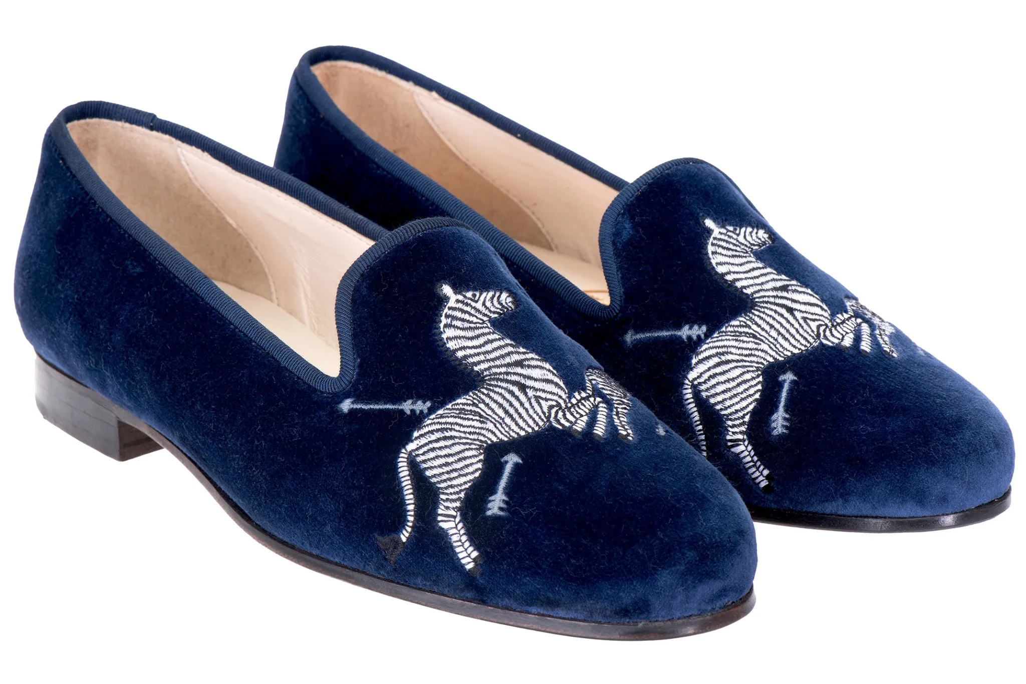 Zebras Velvet Slipper (Women)<Stubbs & Wootton Outlet
