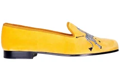 Zebras Velvet Slipper (Men)<Stubbs & Wootton New